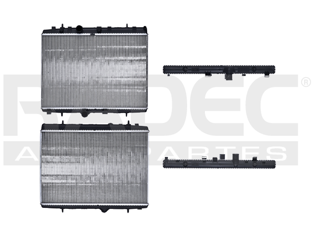 RADIADOR PG 207 08-11 L4/16V 1.6 LTS TURBO C/AIRE ESTANDAR