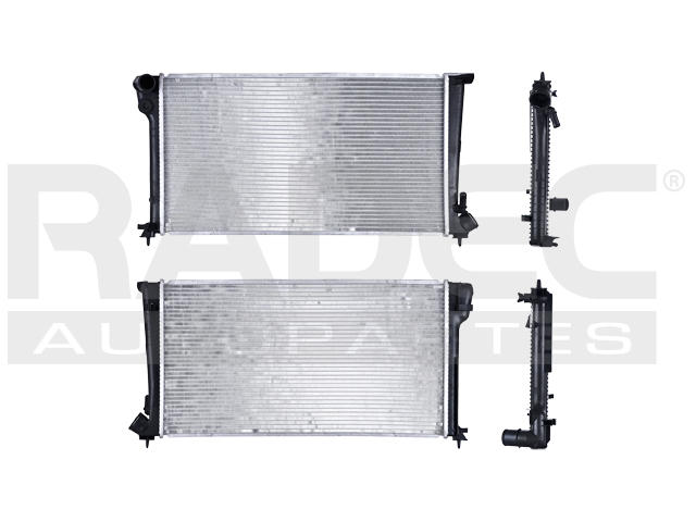 RADIADOR PG 306/PARTNER 91-01 L4 1.8 LTS C/S AA STD 26 1/4X14x22MM ALUM SOLD POLAR