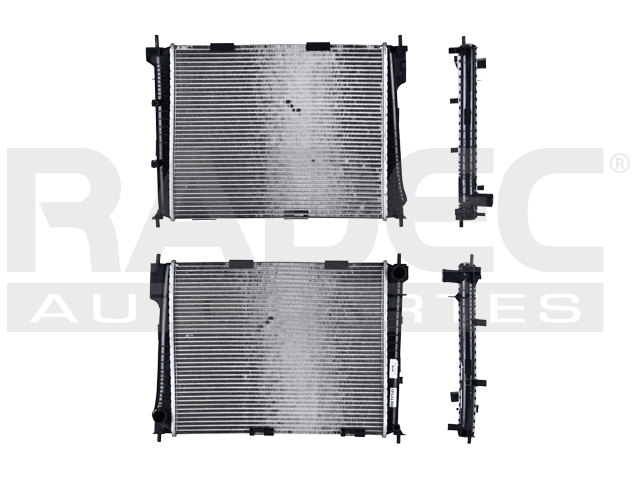 RADIADOR RN CLIO II 07 -09 1.2, 1.6 LTS C/S AA STD 19 3/8X15 8/9X26MM ALUM SOLD POLAR