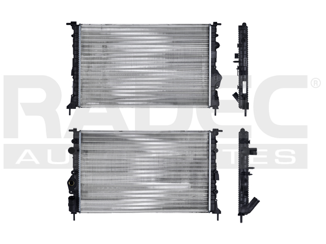 RADIADOR RN MEGANE/SCENIC 95-97 L4 1.4/1.6/2.0 LTS S/AIRE ACONDICIONADO ESTANDAR
