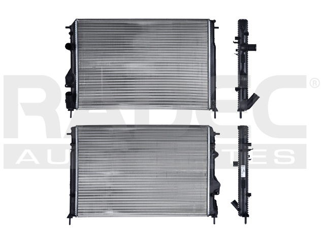 RADIADOR RN MEGANE 02- L4 1.9 LTS C/AIRE ACONDICIONADO ESTANDAR