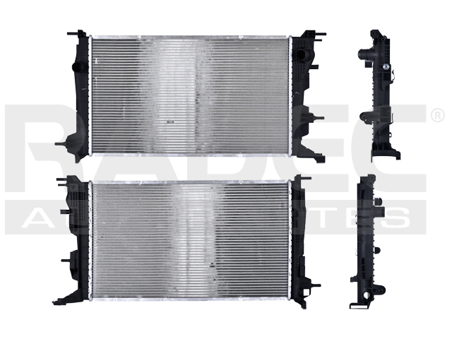 RADIADOR RN MEGANE 08-10 L4 2.0 LTS AUT C/S AA 24 3/5X25 1/8X26MM ALUM SOLD POLAR