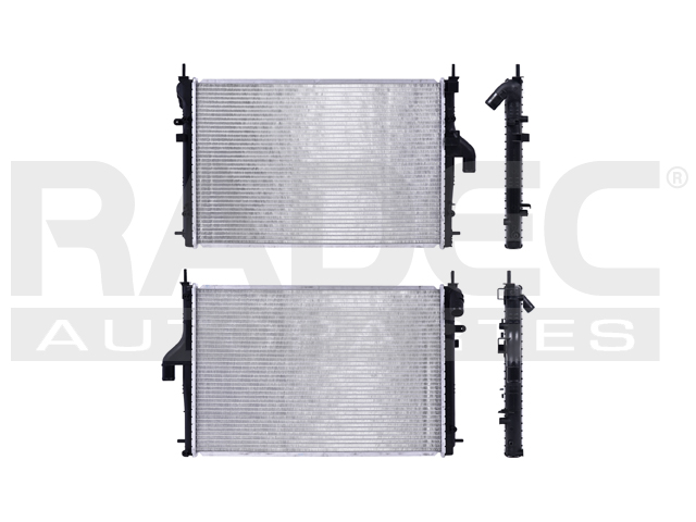 RADIADOR RN DUSTER 13-20 L4 2.0 LTS AUT C/S AA 23 2/9X15 2/7X16MM ALUM SOLD POLAR