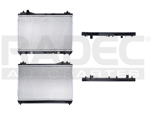 RADIADOR SZ GRAND VITARA 06-10 V6 2.5, 2.7, 3.2 LTS C/S AA AUT 17 5/7X27 1/2X16MM ALUM SOLD POLAR