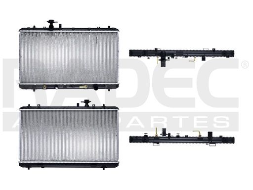 RADIADOR SZ SX4 07-14 L4 2.0 LTS C/S AA AUT 14 3/4X27 7/8X26MM ALUM SOLD POLAR