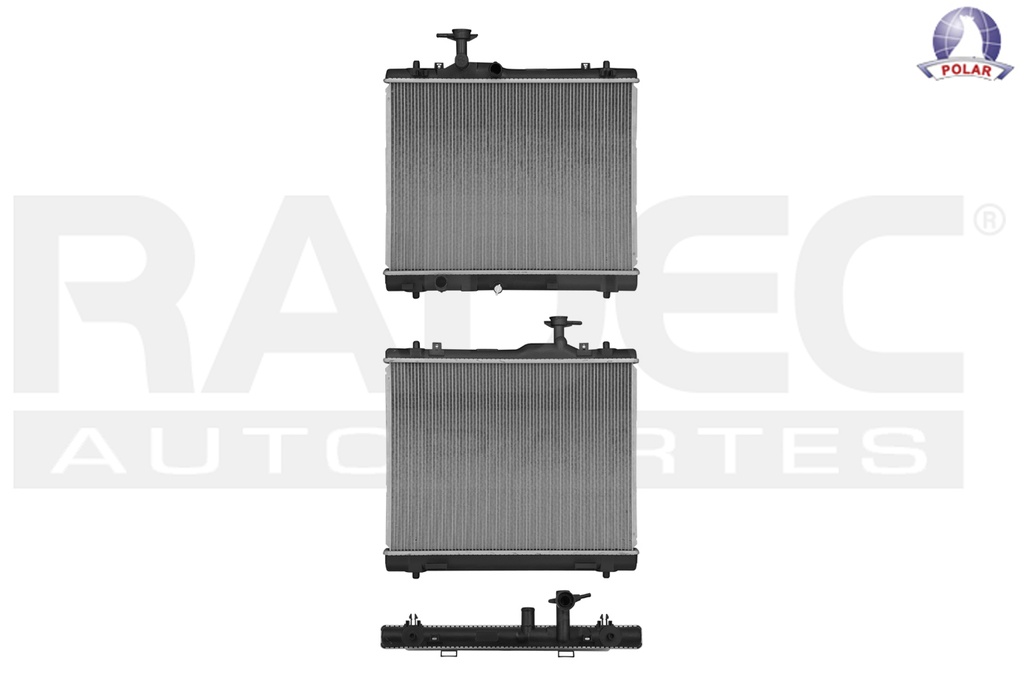 RADIADOR SZ SWIFT 13-17 L4 1.4 1.6 LTS C/S AA STD 15 3/4X20 2/5X16MM ALUM SOLD POLAR