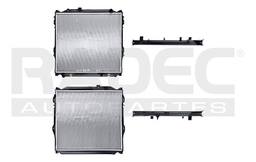 RADIADOR TY 4 RUNNER 96-02 LIMITED, SR5 L4 V6 2.7, 3.4 LTS C/S AA AUT 22 2/3X25 1/8X26MM ALUM SOLD POLAR