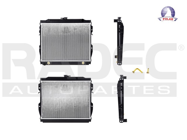 RADIADOR TY 4 RUNNER 84-91 L4 2.4 LTS AUT C/S AA 15 3/4X20 2/5X32MM ALUM SOLD POLAR