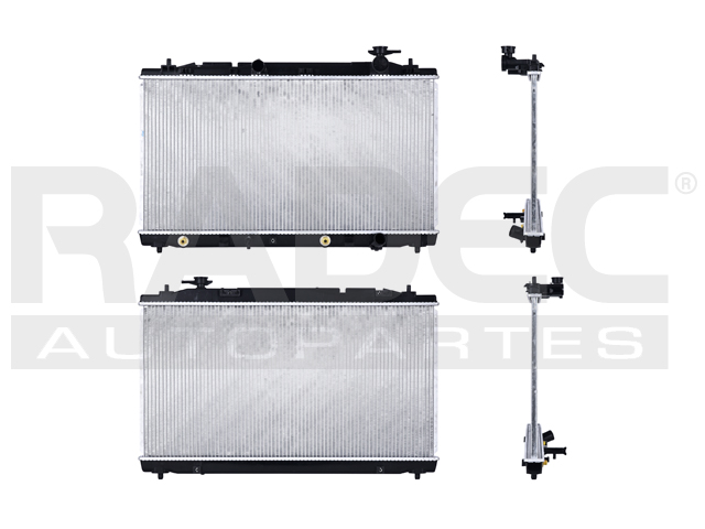 RADIADOR TY CAMRY 07-11 V6 3.5 LTS C/AA AUT 15 3/4X30 1/4X16MM ALUM SOLD POLAR
