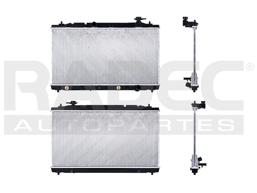 RADIADOR TY CAMRY 07-11 V6 3.5 LTS C/AA AUT 15 3/4X30 1/4X16MM ALUM SOLD POLAR