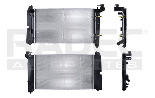 RADIADOR TY COROLLA/MATRIX 03-08 L4 1.8 LTS AUT C/S AA 23 5/8X13 5/7X16MM ALUM SOLD POLAR
