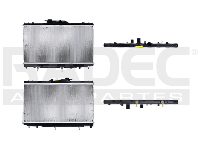 RADIADOR TY COROLLA/PRIZM 98-02 L4 1.8 LTS C/S AA AUT 13 7/9X24 5/7X16MM ALUM SOLD POLAR