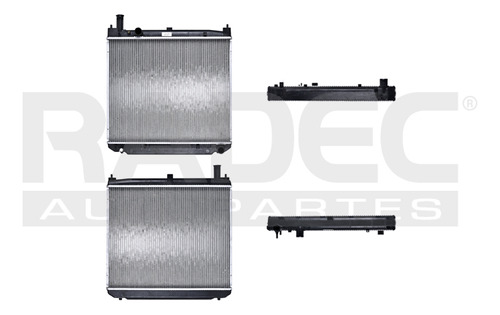 RADIADOR TY HIACE 04-09 2.5 LTS DIESEL C/S AA AUT 20 5/8X24 1/3X26MM ALUM SOLD POLAR