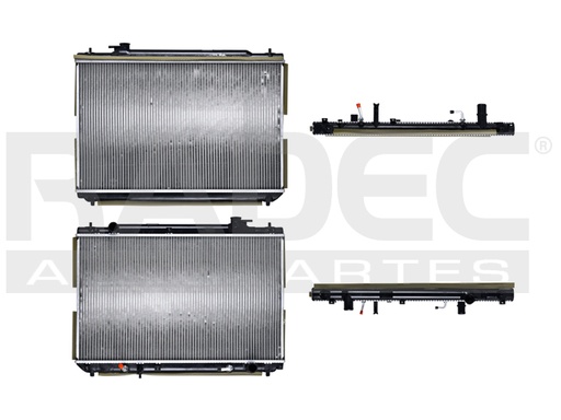 RADIADOR TY HIGHLANDER 01-07 L4 2.4 LTS C/S AA AUT 17 5/7X28 2/X3X26MM ALUM SOLD POLAR