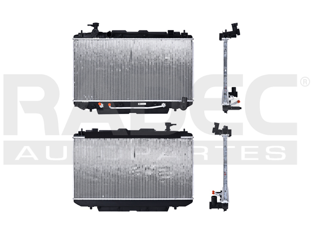 RADIADOR TY RAV 4 01-05 L4 2.0, 2.4 LTS C/S AA AUT TOMA LISA 14 3/4X29X22MM ALUM SOLD POLAR
