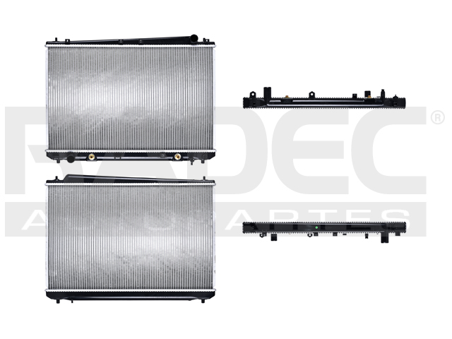 RADIADOR TY SIENNA 98-03 V6 3.0 LTS C/S AA AUT 17 5/7X28 1/4X26MM ALUM SOLD POLAR