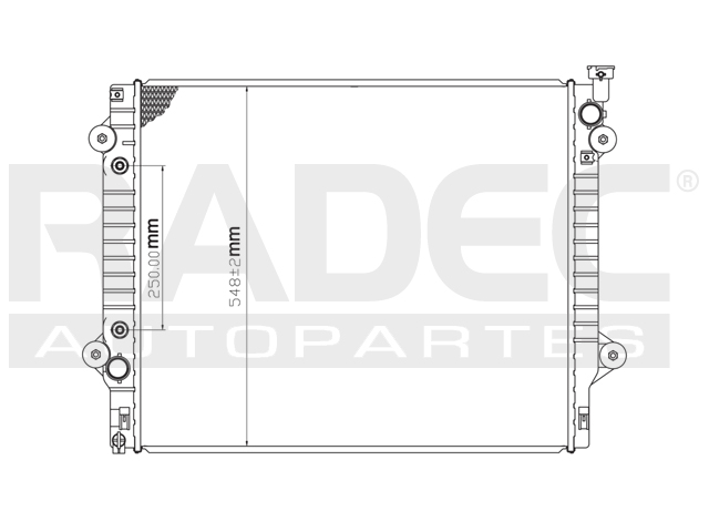 RADIADOR TY TACOMA 05-15 V6 4.0 LTS C/S AA AUT 25 3/5X21 1/16X26MM ALUM SOLD POLAR