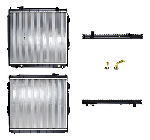 RADIADOR TY TACOMA 95-04 L4/V6 2.7/3.4 LTS C/S AA AUT 22 2/3X25 1/8X26MM ALUM SOLD POLAR