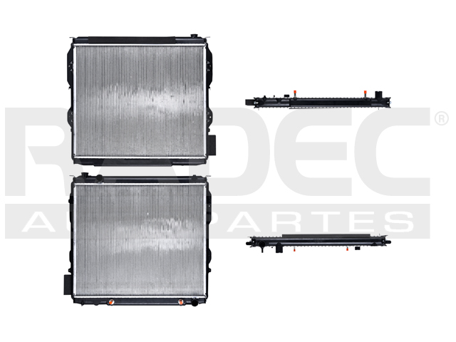 RADIADOR TY TUNDRA 04-06/SEQUOIA 01-07 V6 4.0 LTS/V8 4.7 LTS AUT C/S AA 23 1/2X27 1/3X36MM ALUM SOLD POLAR