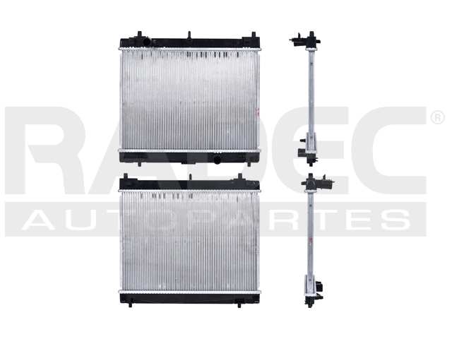 RADIADOR TY YARIS 06-18/YARIS R 16-20 L4 1.5 LTS STD C/S AA 13 7/9X18 5/6X16MM ALUM SOLD POLAR