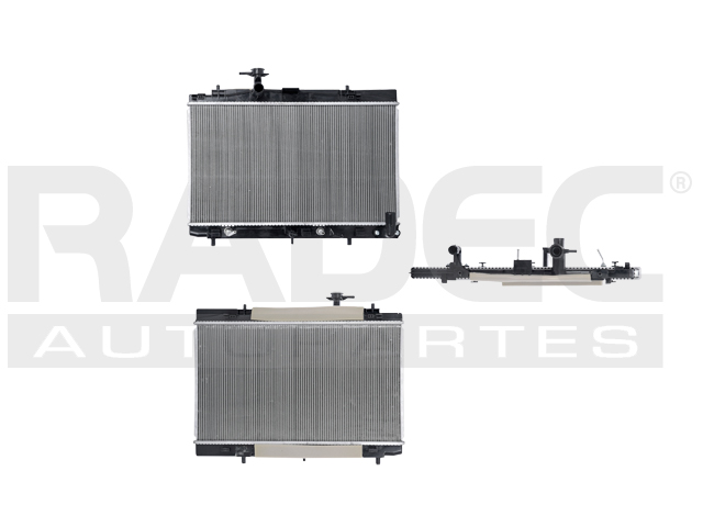 RADIADOR TY YARIS/VIOS 13-16 L4 1.3, 1.5 LTS AUT C/S AA 13 3/4X24 1/3X16MM ALUM SOLD POLAR