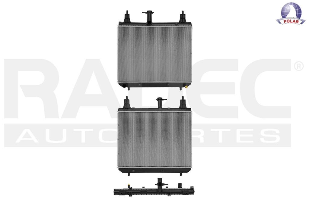 RADIADOR TY AVANZA 16-22 L4 1.5 LTS C/S AA STD 16 3/4X22 1/5X16MM ALUM SOLD POLAR