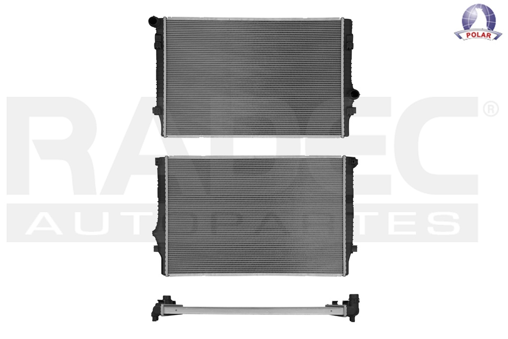 RADIADOR VW GOLF 15-19 L4 1.8, 2.0 LTS C/S AA STD 25 3/5X16 6/7X26MM ALUM SOLD POLAR