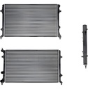 RADIADOR VW JETTA A6 BICENTENARIO MKVI/BEETLE 11-15 L4 2.0, 2.5 LTS C/S AA STD 25 3/5X16 1/3X23MM ALUM MEC POLAR