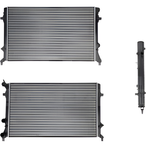 RADIADOR VW JETTA A6 BICENTENARIO MKVI/BEETLE 11-15 L4 2.0, 2.5 LTS C/S AA STD 25 3/5X16 1/3X23MM ALUM MEC POLAR