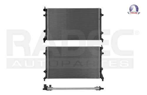 RADIADOR VW JETTA 11-14 L4/ L5 2.0/2.5 LTS C/S AA STD 25 3/5X16X26MM ALUM SOLD POLAR