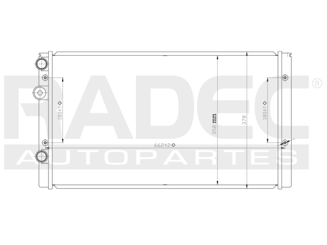 RADIADOR VW LUPO/SPORTVAN 03-07 L4 1.6 L