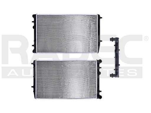 RADIADOR VW LUPO 04-09 L4 1.6 LTS C/S AA STD 25X16 1/3X23MM ALUM MEC POLAR