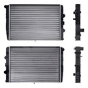 RADIADOR VW POINTER 97-10 L4 1.6, 1.8, 2.0 LTS S/AA STD 18 1/2X13 2/5X34MM ALUM MEC POLAR