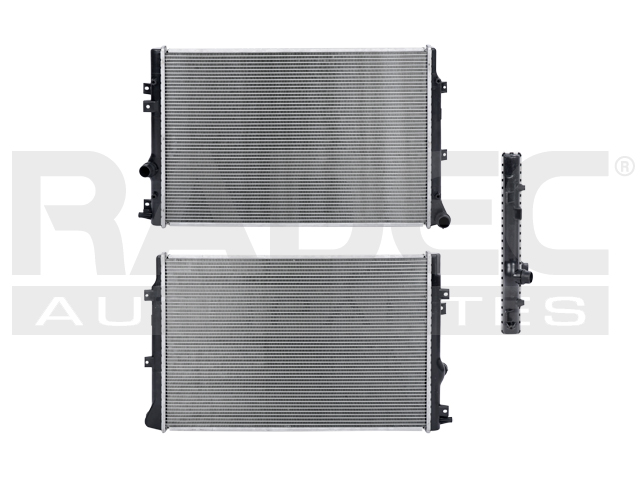 RADIADOR VW TIGUAN 09-17 L4 1.4, 2.0 LTS AUT C/S AA 25 1/2X17X32MM ALUM SOLD POLAR
