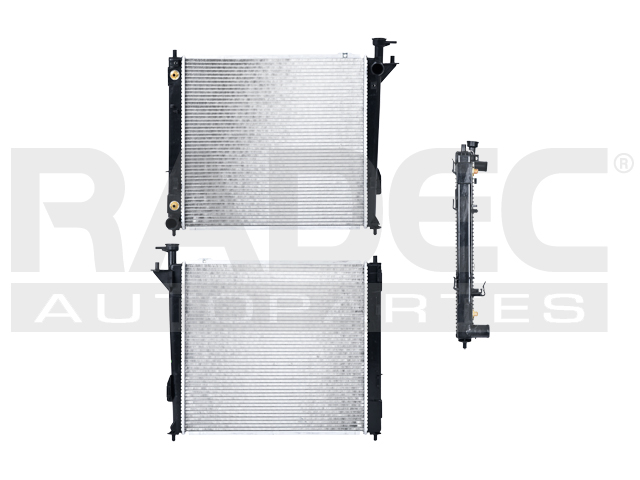 RADIADOR HY SANTA FE SPORT 13-18 L4 2.0 LTS TURBO C/S AA AUT 20 18 5/6X22MM ALUM SOLD POLAR