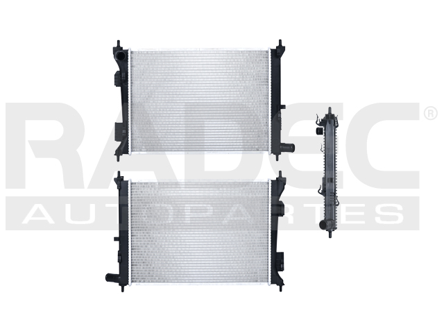 RADIADOR HY GRAND I10 15-20 L4 1.2, 1.3 LTS C/AA STD HATCHBACK/SEDAN 19 2/3X14 1/2X16MM ALUM SOLD POLAR