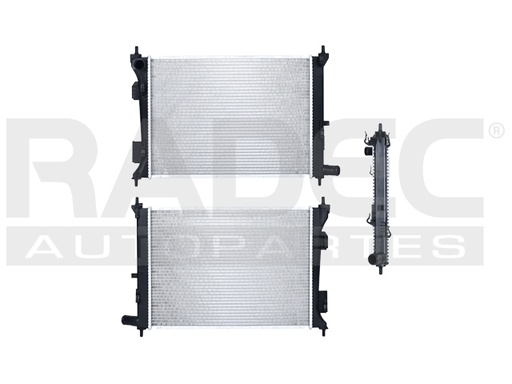 RADIADOR HY GRAND I10 15-20 L4 1.2, 1.3 LTS C/AA STD HATCHBACK/SEDAN 19 2/3X14 1/2X16MM ALUM SOLD POLAR