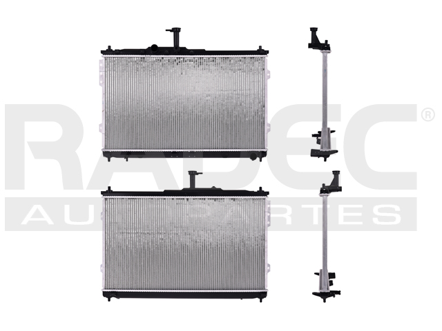 RADIADOR HY STAREX VAN 08-14 L4 2.5 LTS C/S AA STD 17 1/8X29 5/6X22MM ALUM SOLD POLAR