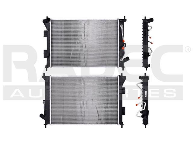 RADIADOR KI SOUL 14-19 L4 1.6/2.0 LTS AUT C/S AA 21 3/4X15 1/4X16MM ALUM SOLD POLAR