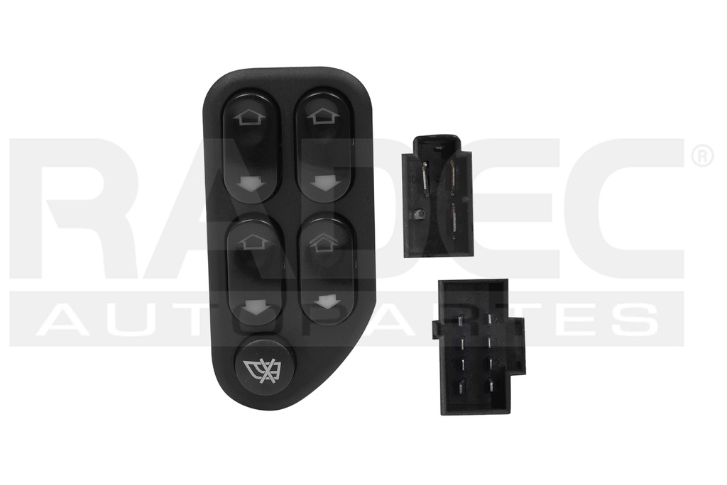 CONTROL CRISTAL FD ECOSPORT 04-07 NEGRO 5 TECLAS IZQ