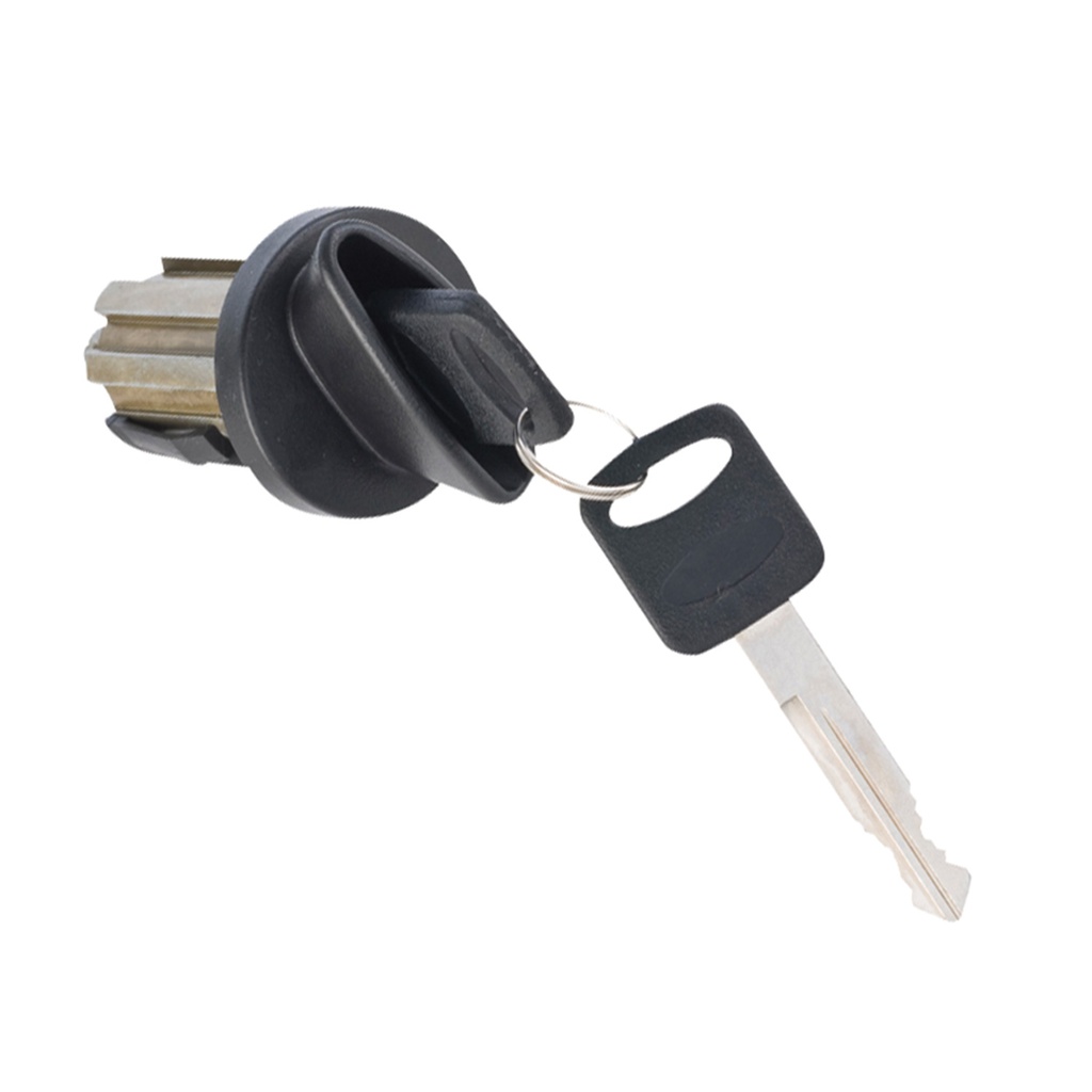 CILINDRO DE ENCENDIDO FD PICK UP 97-03/F-150/F-250 97-08/SUPER DUTY 99-04/EXPEDITION 97-02/ECONOLINE 97-03/RANGER 96-12/WINDSTAR 95-03/EXPLORER 95-01/MUSTANG 94-04/FREESTAR 04-07  CON LLAVE DELGADA METAL NEGRO 12VCC TIPO ORIGINAL    