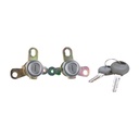 CILINDRO PARA PUERTA NS X-TRAIL 02-07/SENTRA 01-06/MAXIMA 00-03/URVAN 02-13/ALMERA 03-05/CABSTAR 08-15/ALTIMA 02-06  JUEGO METAL CROMADO TIPO ORIGINAL    