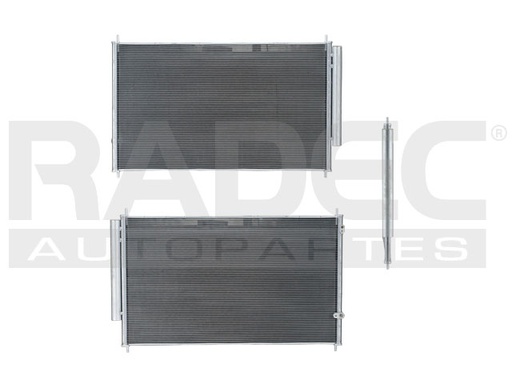 CONDENSADOR AC MDX 07-13 V6 3.7 LTS AUT/STD C/SECADOR 29 4/9X17 2/3X16MM ALUM SOLD POLAR