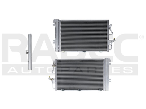 CONDENSADOR DE AIRE CV ASTRA 02-08 L4 1.8, 2.0, 2.2, 2.4 LTS STD C/SECADOR 23X15X16MM ALUM SOLD
