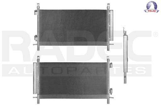 CONDENSADOR CV CAMARO 10-11 V6 3.6/V8 6.2 LTS AUT/STD C/SECADOR 27 3/16X14 7/16X17MM ALUM SOLD POLAR