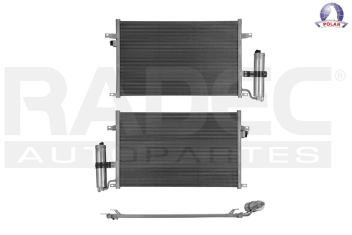 CONDENSADOR CV OPTRA 04-10 L4 2.0 LTS AUT/STD C/SECADOR 25 1/5X15 4/5X16MM ALUM SOLD POLAR