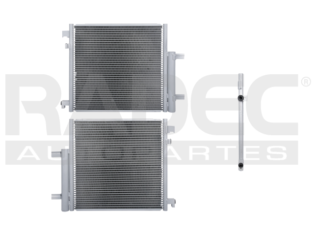 CONDENSADOR CV SPARK 11-17 LINEA ANTERIOR L4 1.2 LTS AUT/STD C/SECADOR 16 9/16X16 1/16X16MM ALUM SOLD POLAR