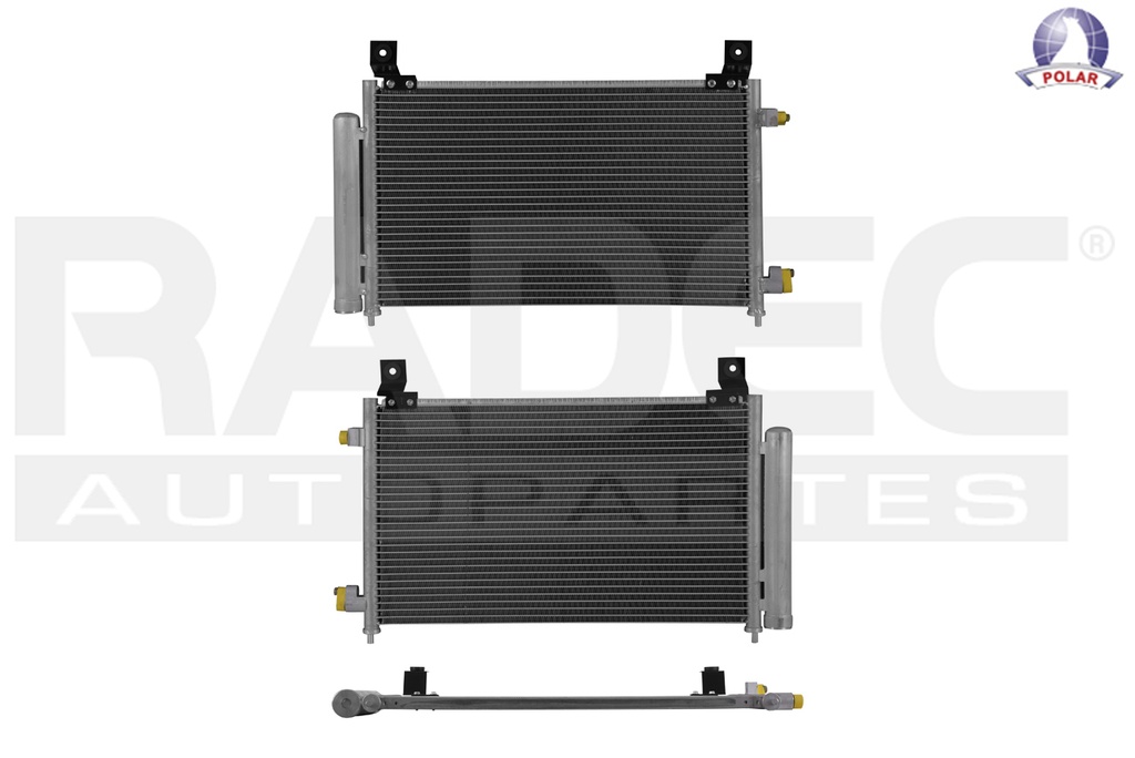CONDENSADOR CV MATIZ 05-15 L4 1.0 LTS C/SECADOR 21X12 2/5X16MM ALUM SOLD POLAR