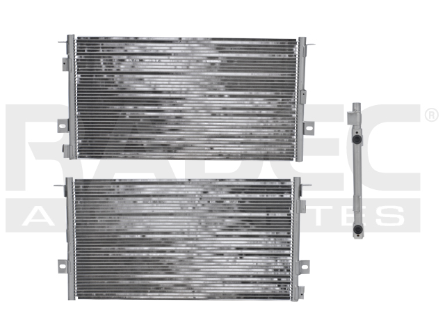 CONDENSADOR DE AIRE CR CARAVAN 96-00 L4 2.4/V6 3.0, 3.3, 3.8 LTS S/SECADOR 28 7/16X15 1/4X21MM ALUM SOLD