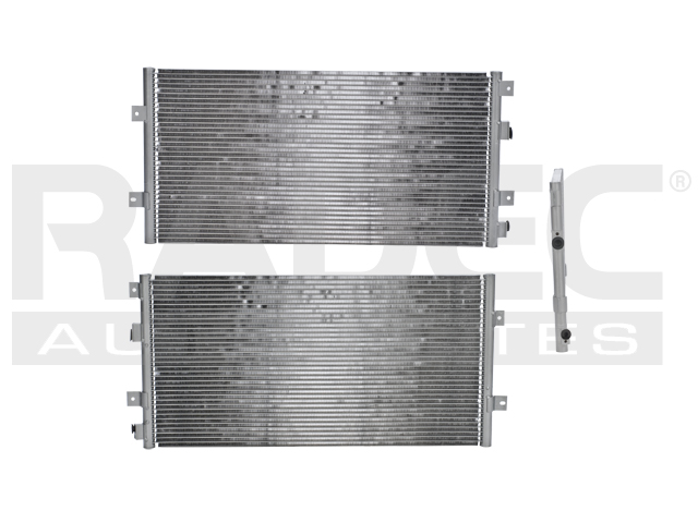 CONDENSADOR DE AIRE CR CONCORDE 98-04 V6 2.7, 3.2, 3.5 LTS AUT S/SECADOR 27 11/16X14 3/16X22MM ALUM SOLD